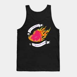 The burning of meteorite love Tank Top